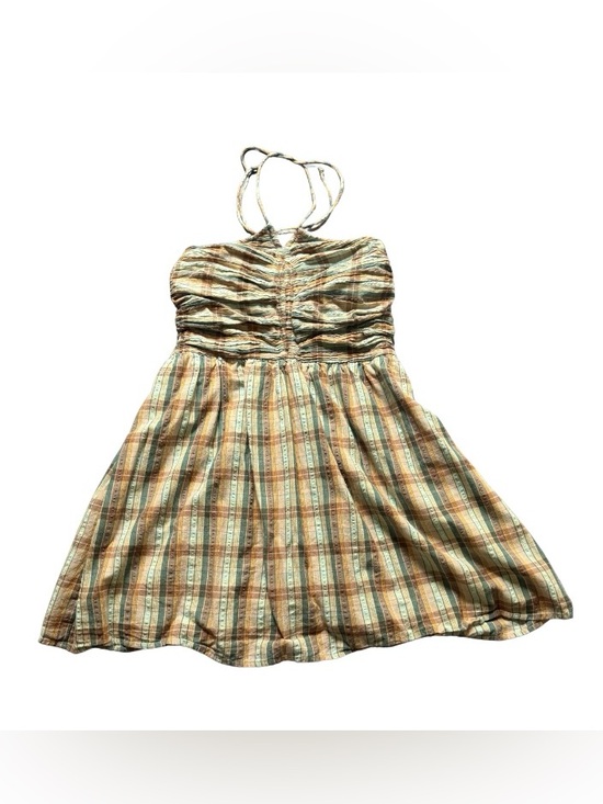 American Eagle Outfitters Dresses & Skirts - Women’s Striped Plaid Sundress in Brown and Green